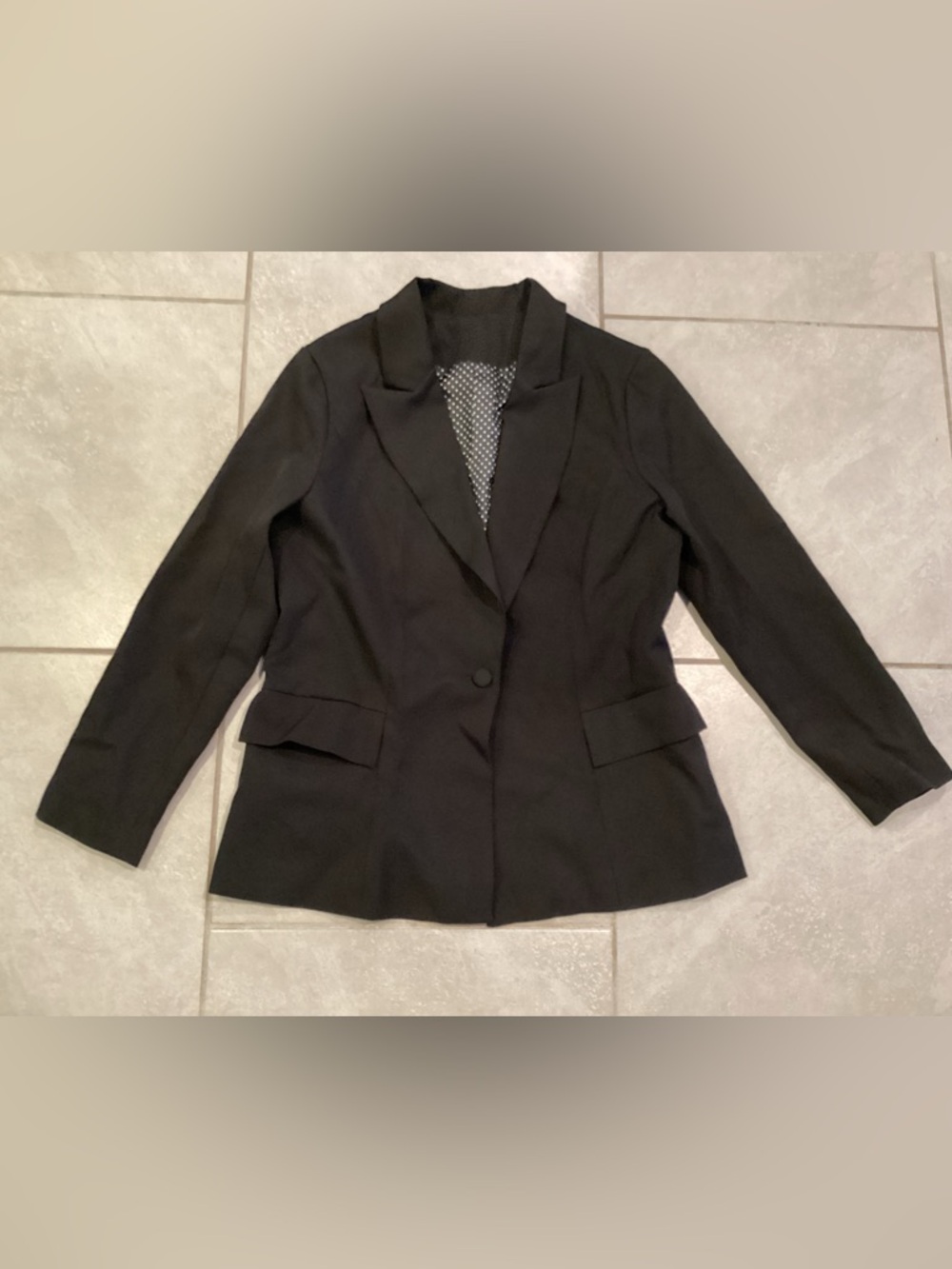Classic Black Women's Blazer Jacket - Picture 2 of 5